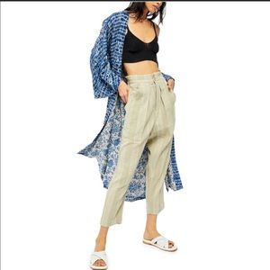 NWOT Free People Semi Sweet Sage Green Pant